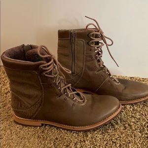 Ahnu lace up boots